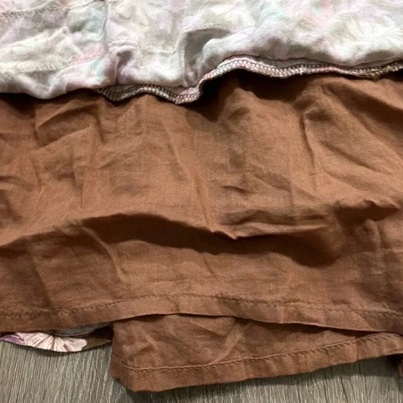 Saltwater Luxe Layla Floral Puff Sleeve Smocked Peasant Mini Dress sz XS Pink - Picture 6 of 11